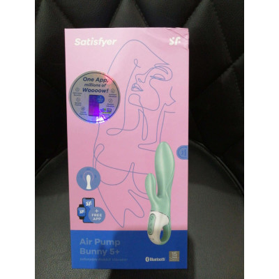 Смарт вібратор-кролик Satisfyer Air Pump Bunny 5+ (м'ята упаковка)