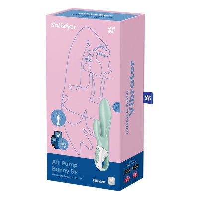 Смарт вібратор-кролик Satisfyer Air Pump Bunny 5+ (м'ята упаковка)