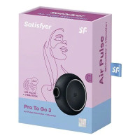 Вакуумний стимулятор Satisfyer Pro To Go 3 Black (м'ята упаковка)