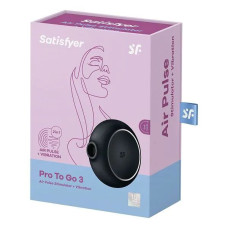 Вакуумний стимулятор Satisfyer Pro To Go 3 Black (м'ята упаковка)