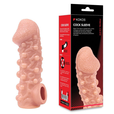 Насадка на член Kokos Cock Sleeve CS 010 L (м'ята упаковка!!!)