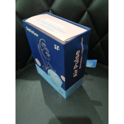 Вакуумний кліторальний стимулятор із вібрацією Satisfyer Sugar Rush Blue (м'ята упаковка)