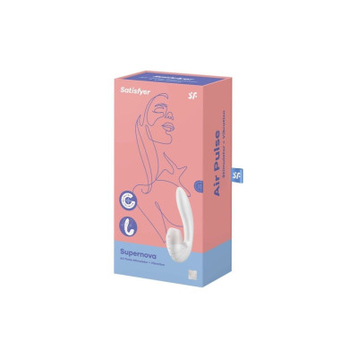Вакуумний вібратор Satisfyer Supernova White, 2 положення ствола (м'ята упаковка!!!)