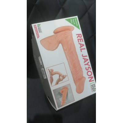 Фалоімітатор Real Body — Real Jayson Flesh, TPE, діаметр 4 см (м'ята упаковка!!!)
