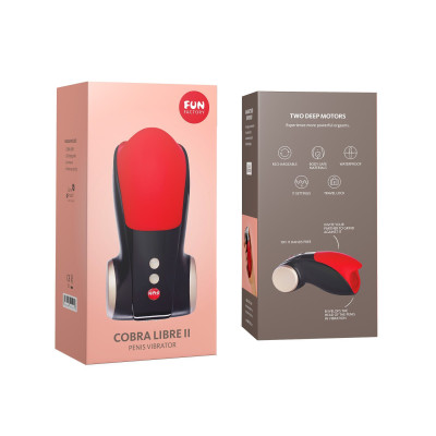Мастурбатор для головки пеніса Fun Factory COBRA LIBRE II black/red (м'яте паковання!!!) Мастурбатор для головки пеніса Fun Factory COBRA LIBRE II black/red (м'яте паковання!!!)
