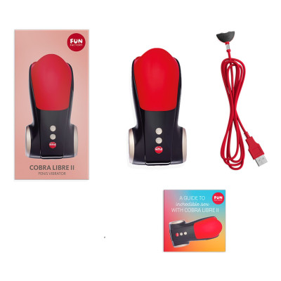 Мастурбатор для головки пеніса Fun Factory COBRA LIBRE II black/red (м'яте паковання!!!) Мастурбатор для головки пеніса Fun Factory COBRA LIBRE II black/red (м'яте паковання!!!)
