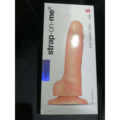 Реалістичний фалоімітатор Strap-On-Me SOFT REALISTIC DILDO Vanilla - Size S (м'ята упаковка)