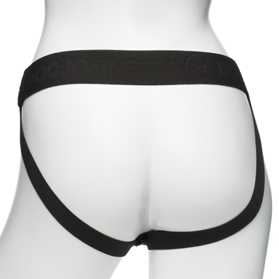 Набір для страпону з вібрацією Doc Johnson Body Extensions - BE Naughty - Black (м'ята упаковка)