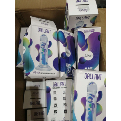 Прозорий фалоімітатор Alive Gallant Jelly Dildo (м'ята упаковка)
