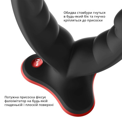 Подвійний фалоімітатор Fun Factory RYDE black (м'яте паковання!!!) Подвійний фалоімітатор Fun Factory RYDE black (м'яте паковання!!!)