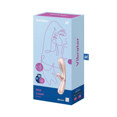 Смарт вібратор-кролик із підігрівом Satisfyer Hot Lover Nude (м'ята упаковка)