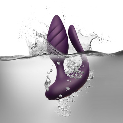 Анально-вагінальний вібратор для пар Rocks Off Cocktail Purple (м'ята упаковка!!!)