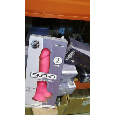 Фалоімітатор з вібрацією SilexD Vetus Vibro Pink (MODEL 1 size 8in) (м'ята упаковка!!!)