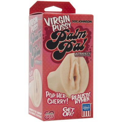 Мастурбатор-вагіна незайманої Doc Johnson Virgin Pussy Palm Pal - ULTRASKYN (м'ята упаковка)