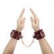 Наручники Liebe Seele Wine Red wirst Cuffs (м'ята упаковка!!!)-9
