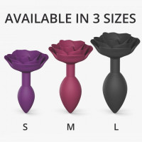 Силіконова анальна пробка Love To Love OPEN ROSES S SIZE - PURPLE RAIN (м'ята упаковка)