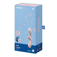 Смарт вібратор-кролик із підігрівом Satisfyer Hot Lover Pink (м'ята упаковка)