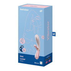 Смарт вібратор-кролик із підігрівом Satisfyer Hot Lover Pink (м'ята упаковка)