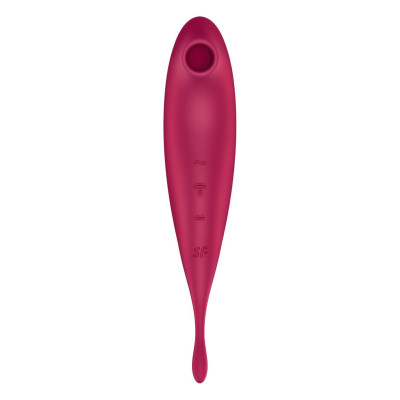 Смарт-вібратор з вакуумною стимуляцією Satisfyer Twirling Pro+ dark red (м'ята упаковка!!!)