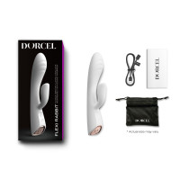 Вібратор-кролик Dorcel FLEXI RABBIT WHITE (м'ята упаковка)