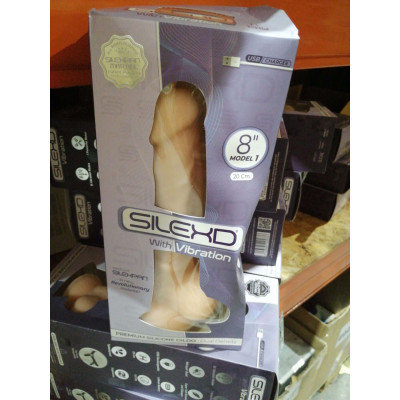 Фалоімітатор з вібрацією SilexD Vetus Vibro Flesh (MODEL 1 size 8in) (м'ята упаковка)