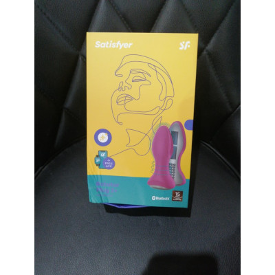 Анальна смарт-вібропробка із перлинним масажем Satisfyer Rotator Plug 2+ Violet (м'яте паковання!!!)