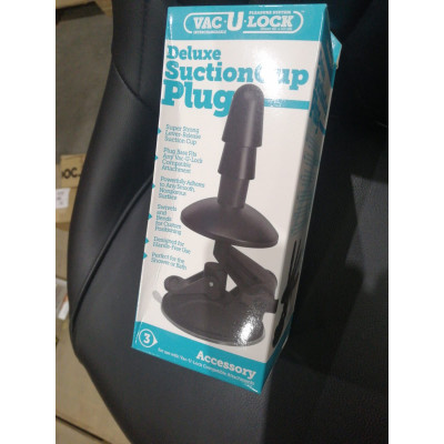 Кріплення для душу з присоскою Doc Johnson Vac-U-Lock - Deluxe Suction Cup Plug (м'ята упаковка!!!)