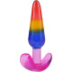 Набір анальних пробок Doc Johnson Crystal Jellies - Anal Trainer Set - Rainbow (м'яте паковання!!!)-6