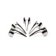 Набір кілець з кігтями Master Series Five-Piece Sensation Claw Rings - Silver (м'ята упаковка!!!)-2
