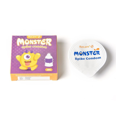Насадка на член Recare Yellow Monster Spike Condom (м'яте паковання!!!)