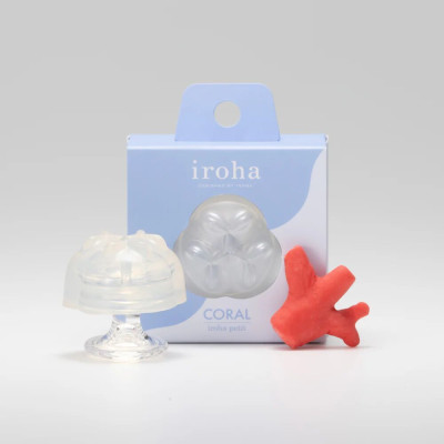Стимулятор для ерогенних зон IROHA Petit – Coral, можна охолоджувати та нагрівати Стимулятор для ерогенних зон IROHA Petit – Coral, можна охолоджувати та нагрівати