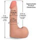 Фалоімітатор Doc Johnson The Realistic Cock ULTRASKYN 7 Inch with Balls Vanilla (м'яте паковання!!!)-5