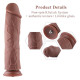 Силіконовий фалоімітатор для секс-машин Hismith 11″ Silicone Dildo (м'ята упаковка!!!)-2