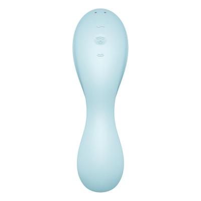 Вакуумний смарт-стимулятор із вібрацією Satisfyer Curvy Trinity 5 (Blue) (порвана упаковка!!!)