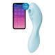 Вакуумний смарт-стимулятор із вібрацією Satisfyer Curvy Trinity 5 (Blue) (порвана упаковка!!!)