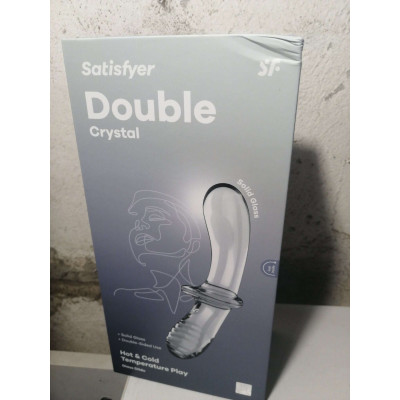 Дилдо Satisfyer Double Crystal (Transparent) (м'ята упаковка!!!)