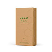 Презервативи LELO HEX Condoms Organic 12 Pack, тонкі та суперміцні (м'ята упаковка!!!)