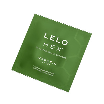 Презервативи LELO HEX Condoms Organic 12 Pack, тонкі та суперміцні (м'ята упаковка!!!)