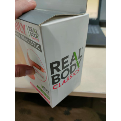 Силіконові трусики з порожнистим фалоімітатором Real Body Real Manly Hollow S/M (м'яте паковання!!!)