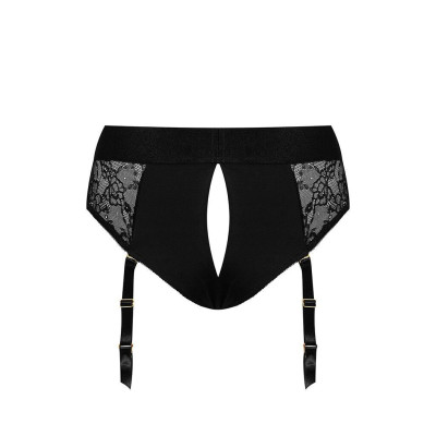 Мереживні трусики для страпона з підв’язками для панчіх Strap-On-Me DIVA HARNESS L (м'ята упаковка!)