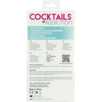 Фалоімітатор на присосці Cocktails by Addiction – Blue Lagoon (м'ята упаковка!!!)