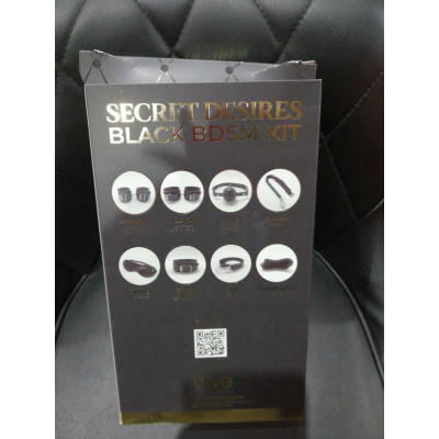 Набір аксесуарів БДСМ Alive Secret Desires Black Kit (8 pcs) (м'ята упаковка)