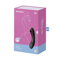 Вакуумний стимулятор з вібрацією Satisfyer Curvy Trinity 4 Black (м'ята упаковка)