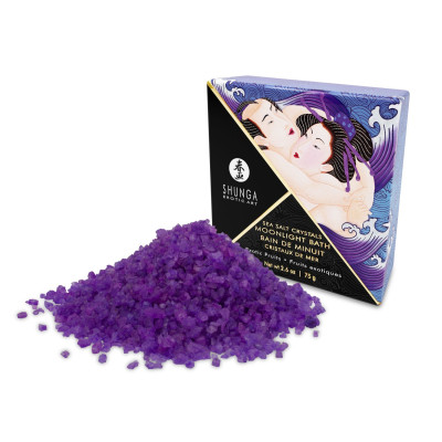 Сіль для ванни Shunga Moonlight Bath – Exotic Fruits (75 гр), сіль Мертвого моря, ароматичні олії Сіль для ванни Shunga Moonlight Bath – Exotic Fruits (75 гр), сіль Мертвого моря, ароматичні олії