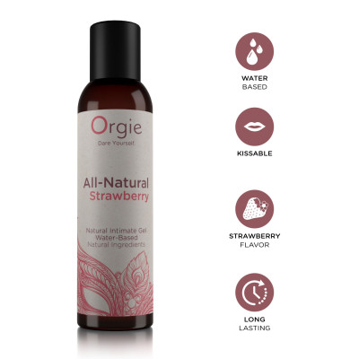 Лубрикант на водній основі Orgie - All - Natural Strawberry (150 мл)