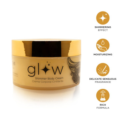 Крем-шимер для тіла Orgie – Glow Shimmering Body Cream (250 мл), чуттєвий аромат, зволоження Крем-шимер для тіла Orgie – Glow Shimmering Body Cream (250 мл), чуттєвий аромат, зволоження