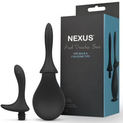 Анальний душ із двома насадками Nexus ANAL DOUCHE SET 250 ml Анальний душ із двома насадками Nexus ANAL DOUCHE SET 250 ml