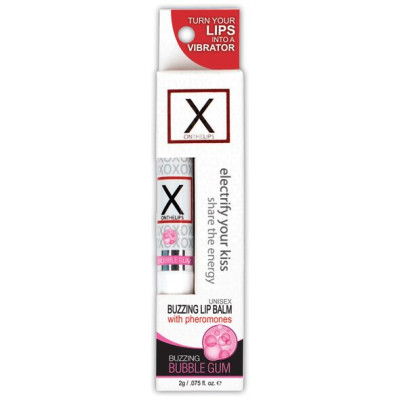 Стимулирующий бальзам для губ унисекс Sensuva - X on the Lips Bubble Gum с феромонами, жвачка Стимулирующий бальзам для губ унисекс Sensuva - X on the Lips Bubble Gum с феромонами, жвачка