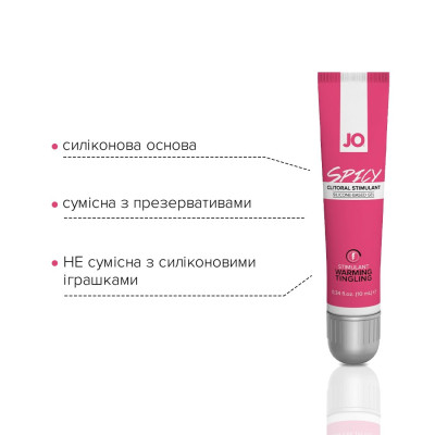 Збудливий гель для клітора System JO SPICY WARMING (10 мл), що розігріває