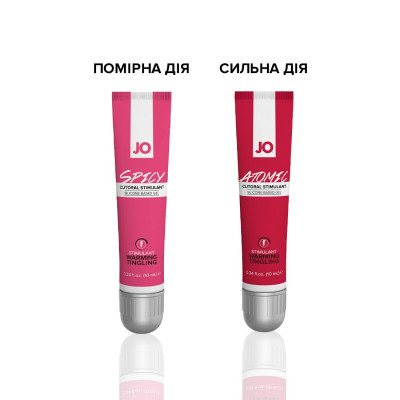 Збудливий гель для клітора System JO SPICY WARMING (10 мл), що розігріває